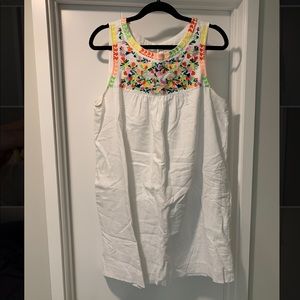 J crew embroidered dress